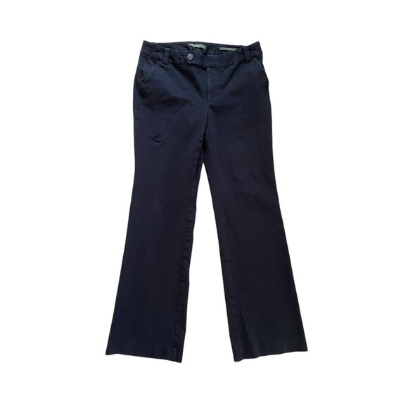 Eddie Bauer Womens Shaw Fit Faded Black‎ Straight Leg Chino Pants Size 8 Casual - Picture 1 of 7